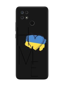 Матовий чорний чохол на Xiaomi Redmi 10C :: Дім Україна (принт 353)