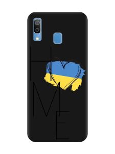 Матовий чорний чохол на Samsung Galaxy A30 (2019) / A20 (2019) :: Дім Україна (принт 353)