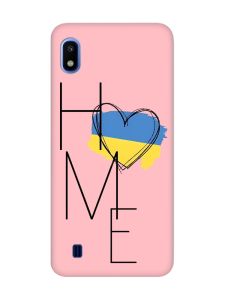 Матовий рожевий чохол на Samsung Galaxy A10 (2019) A105 :: Дім Україна (принт 353)