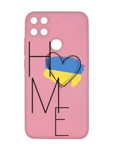 Матовий рожевий чохол на Xiaomi Redmi 10C :: Дім Україна (принт 353)