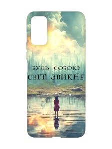 Матовий чохол з червоними боками на Xiaomi Redmi Note 11 4G :: Будь собою (принт 356)