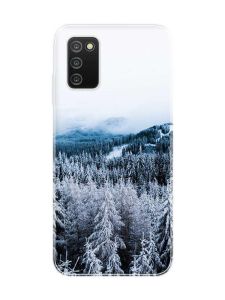 Чохол на Samsung Galaxy A03s :: Зимовий ліс (принт 164)