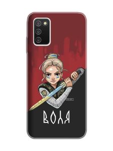 Чохол на Samsung Galaxy A03s :: Українська захисниця (патріотичний принт 171)
