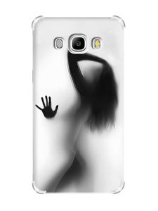 Чохол з потовщеними кутами на Samsung Galaxy J5(2016)/J510 :: Силует дівчини (принт 66)