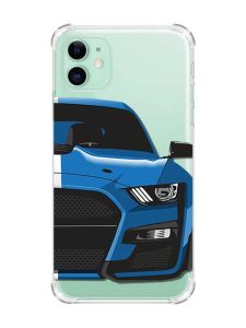 Чохол з потовщеними кутами на Apple iPhone 11 (6.1) :: Авто синє (принт 229)