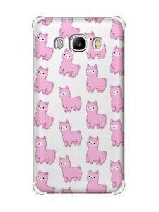 Чохол з потовщеними кутами на Samsung Galaxy J5(2016)/J510 :: Лами рожеві (принт 101)