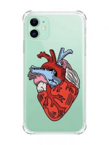 Чохол з потовщеними кутами на Apple iPhone 11 (6.1) :: Серце анатомічне (принт 250)