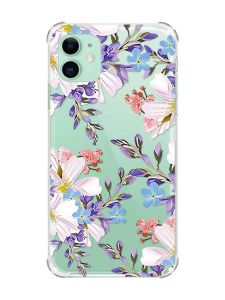 Чохол з потовщеними кутами на Apple iPhone 11 (6.1) :: Квітковий малюнок (принт 272)