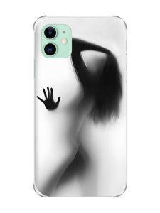Чохол з потовщеними кутами на Apple iPhone 11 (6.1) :: Силует дівчини (принт 66)