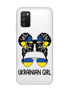 Прозорий чохол на Samsung Galaxy A03s :: Українська дівчина (принт 113)