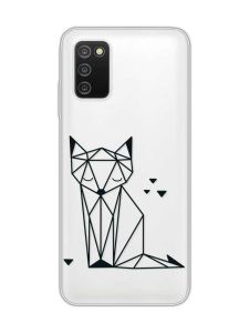 Прозорий чохол на Samsung Galaxy A03s :: Лисиця (принт 126)