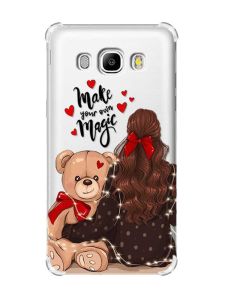 Чохол з потовщеними кутами на Samsung Galaxy J5(2016)/J510 :: Дівчина з ведмедиком (принт 188)