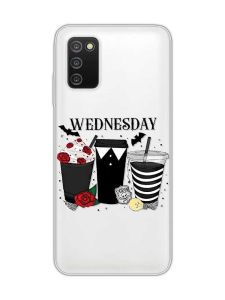 Прозорий чохол на Samsung Galaxy A03s :: Коктейлі. Венздей (принт 216)