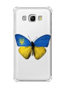 Чохол з потовщеними кутами на Samsung Galaxy J5(2016)/J510 :: Метелик Україна (принт 255)