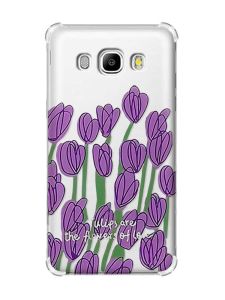 Чохол з потовщеними кутами на Samsung Galaxy J5(2016)/J510 :: Тюльпани (принт 265)