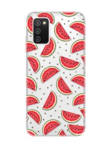 Прозорий чохол на Samsung Galaxy A03s :: Кавуновий фон (принт 344)