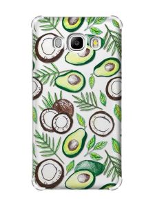 Чохол з потовщеними кутами на Samsung Galaxy J5(2016)/J510 :: Авокадо і кокос (принт 303)