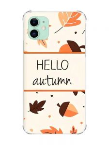 Чохол з потовщеними кутами на Apple iPhone 11 (6.1) :: Привіт, осінь (принт 109)