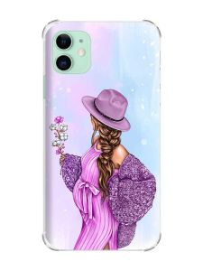 Чохол з потовщеними кутами на Apple iPhone 11 (6.1) :: В очікуванні дівчинки (принт 223)
