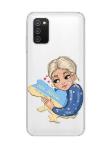 Прозорий чохол на Samsung Galaxy A03s :: Моя Україна (патріотичний принт 24)