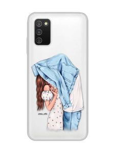 Прозорий чохол на Samsung Galaxy A03s :: Поцілунок (принт 33)