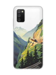 Прозорий чохол на Samsung Galaxy A03s :: Пейзаж. Гори (принт 87)