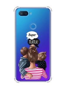 Чохол із потовщеними кутами на Xiaomi Mi 8 Lite :: Супер Мама (принт 29)