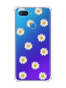 Чохол із потовщеними кутами на Xiaomi Mi 8 Lite :: Фон ромашки (принт 41)