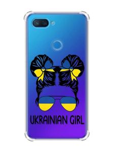 Чохол із потовщеними кутами на Xiaomi Mi 8 Lite :: Українська дівчина (принт 113)