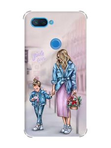 Чохол із потовщеними кутами на Xiaomi Mi 8 Lite :: Мама і донька (принт 56)