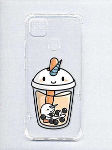 Чохол з потовщеними кутами на Xiaomi Redmi 9C/10A :: Коктейль Єдиноріг (принт 96)