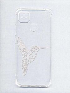 Чохол з потовщеними кутами на Xiaomi Redmi 9C/10A :: Колібрі (принт 123)