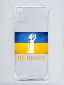 Чохол з потовщеними кутами на Xiaomi Redmi 9A :: Мужність Україна (принт 42)