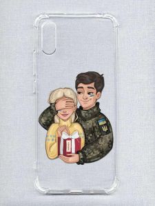 Чохол з потовщеними кутами на Xiaomi Redmi 9A :: Подарунок Перемога (патріотичний принт 178)