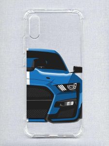 Чохол з потовщеними кутами на Xiaomi Redmi 9A :: Авто синє (принт 229)