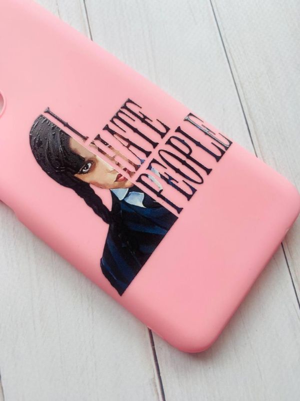 Матовий рожевий чохол на Xiaomi Redmi 10C Добра дівчинка (принт 215)