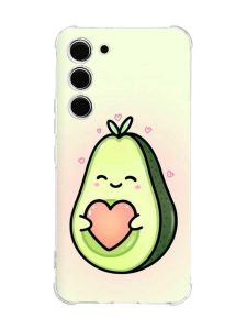 Чохол з потовщеними кутами на Samsung Galaxy S23 :: Кавай авокадо з сердечком (принт 310)
