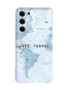 Чохол з потовщеними кутами на Samsung Galaxy S23 :: Подорожі. Карта (принт 323)