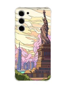 Чохол з потовщеними кутами на Samsung Galaxy S23 :: Статуя Свободи (принт 331)