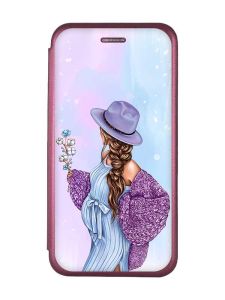 Чохол-книжка з малюнком для Samsung Galaxy M33 5G Бордовий :: В очікуванні хлопчика (принт 222)