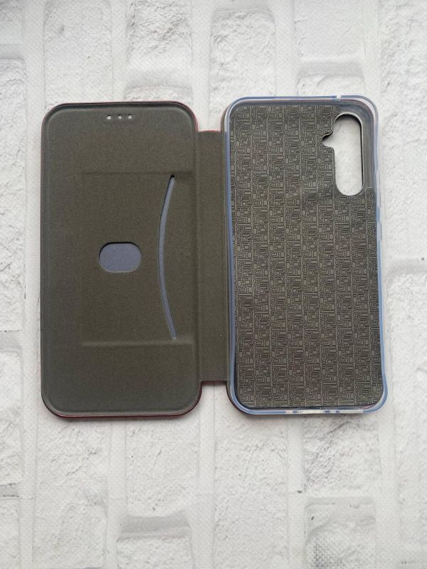 Чохол-книжка з малюнком для Samsung Galaxy A34 5G Бордовий :: Серце анатомічне (принт 250)