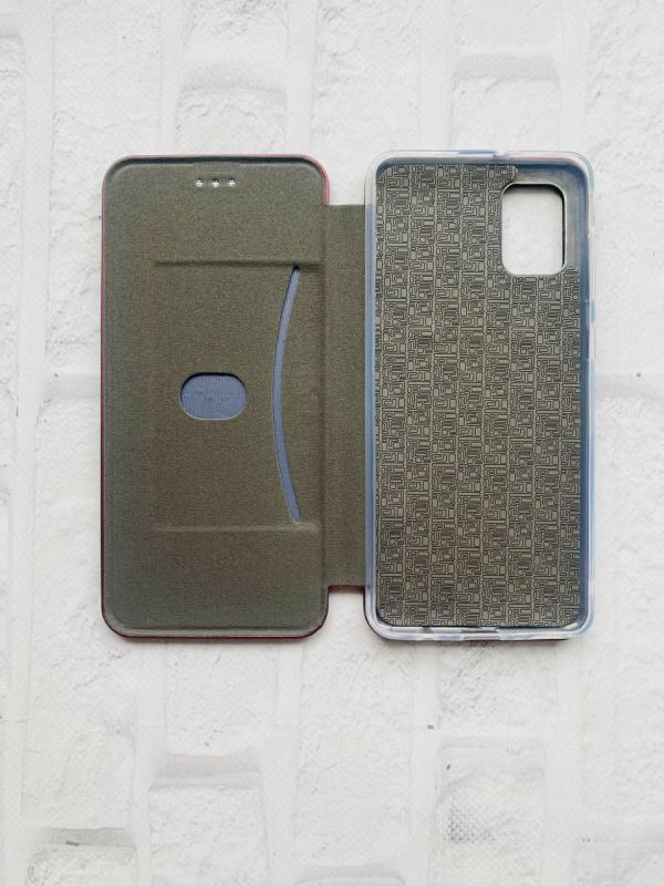 Чохол-книжка з малюнком для Samsung Galaxy А31 Бордовий :: Мужність Україна (принт 42)