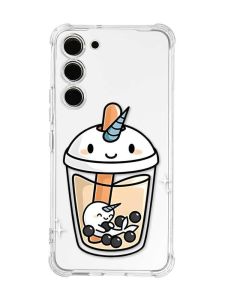 Чохол з потовщеними кутами на Samsung Galaxy S23 :: Коктейль Єдиноріг (принт 96)