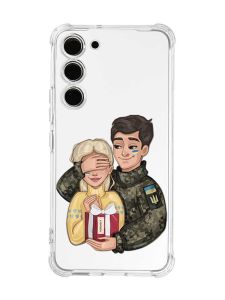 Чохол з потовщеними кутами на Samsung Galaxy S23 :: Подарунок Перемога (принт 178)