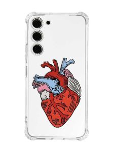 Чохол з потовщеними кутами на Samsung Galaxy S23 :: Серце анатомічне (принт 250)