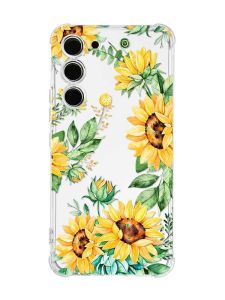 Чохол з потовщеними кутами на Samsung Galaxy S23 :: Соняхи (принт 288)