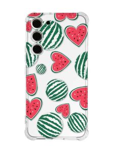 Чохол з потовщеними кутами на Samsung Galaxy S23 :: Кавуни сердечка (принт 343)