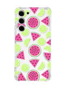 Чохол з потовщеними кутами на Samsung Galaxy S23 :: Кавуни и лайм (принт 345)