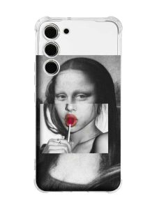 Чохол з потовщеними кутами на Samsung Galaxy S23 :: Сучасна Мона Ліза (принт 351)