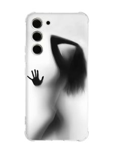 Чохол з потовщеними кутами на Samsung Galaxy S23 :: Силует дівчини (принт 66)